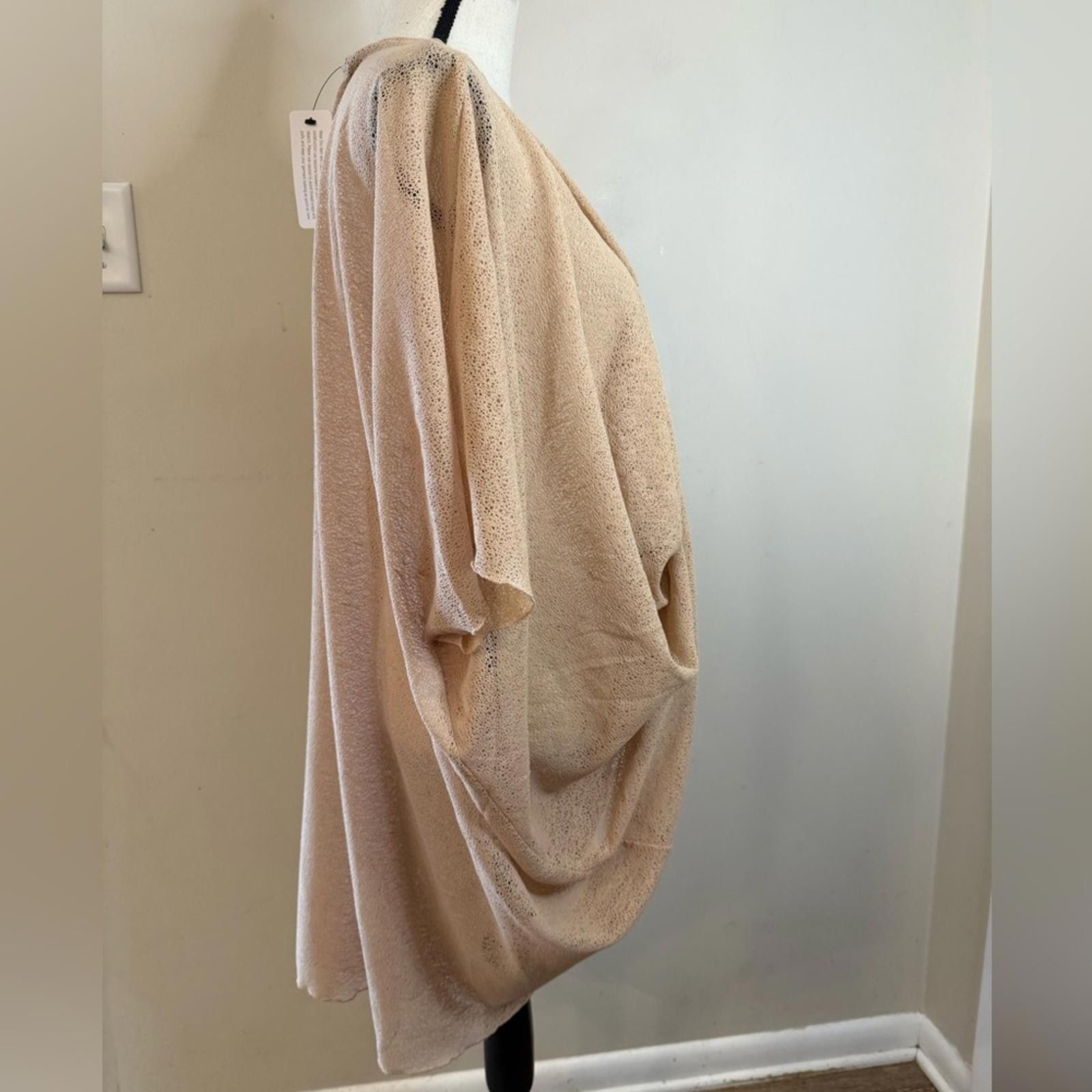 Other Colleen Lopez beige tan draped cross front into top SZ 2X/3X Size M / US 6-8 / IT 42-44 - 2 Thumbnail