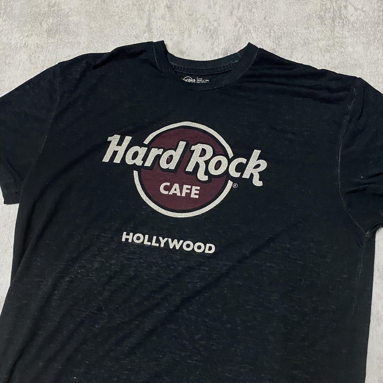 Hard Rock Cafe Black Hard Rock Cafe Hollywood T-Shirt #rockon Size US L / EU 52-54 / 3 - 2 Thumbnail