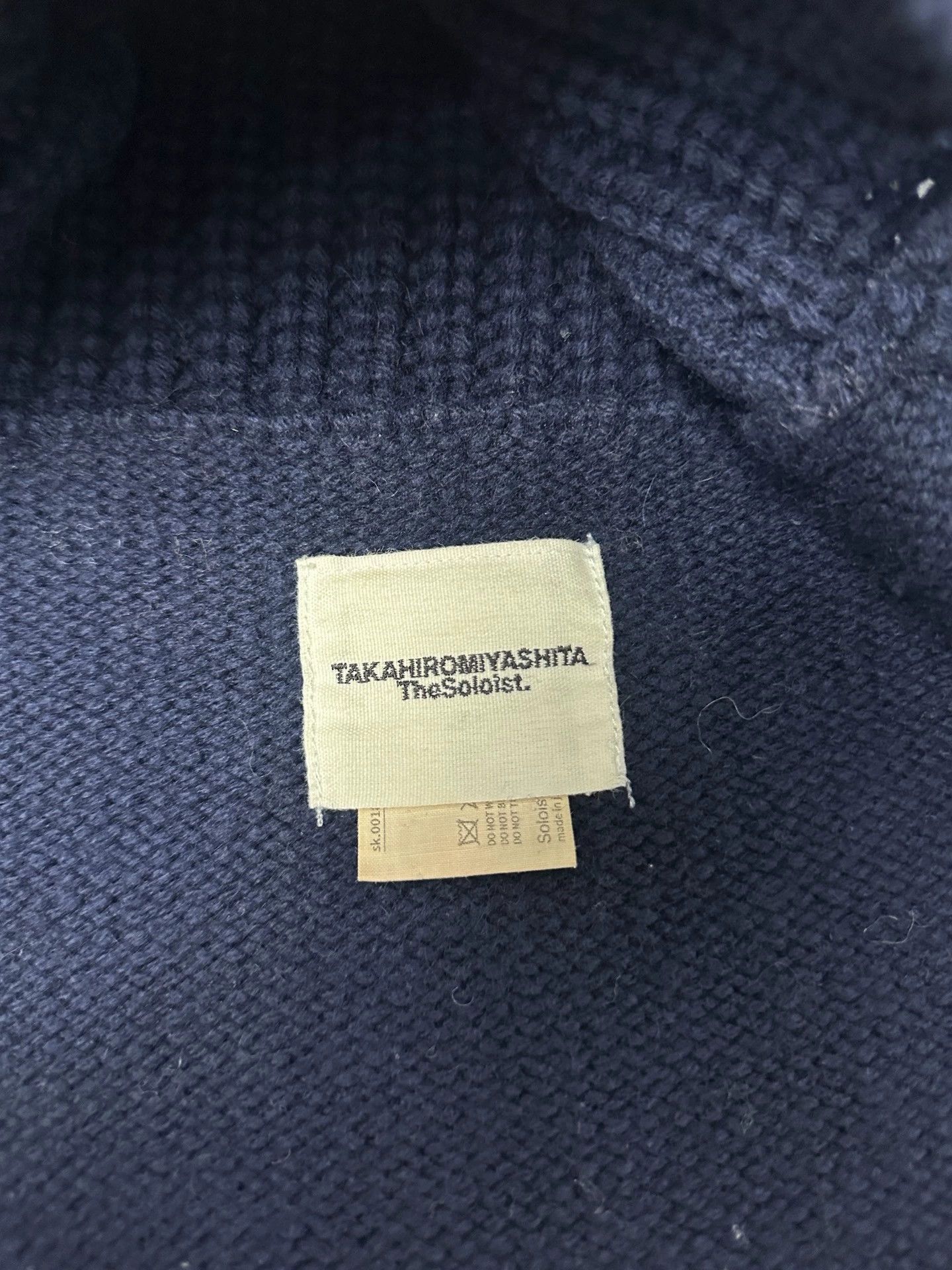 Takahiromiyashita The Soloist. TAKAHIROMIYASHITA The Soloist 19FW Knit Turtleneck Vest Size ONE SIZE - 5 Thumbnail