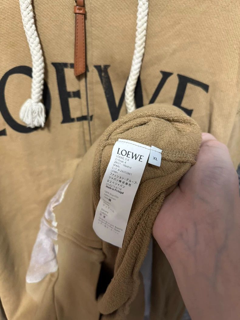 Loewe loewe Khaki zip-up hooded sweatshirt 2503-Nextarrow Size US XL / EU 56 / 4 - 4 Thumbnail