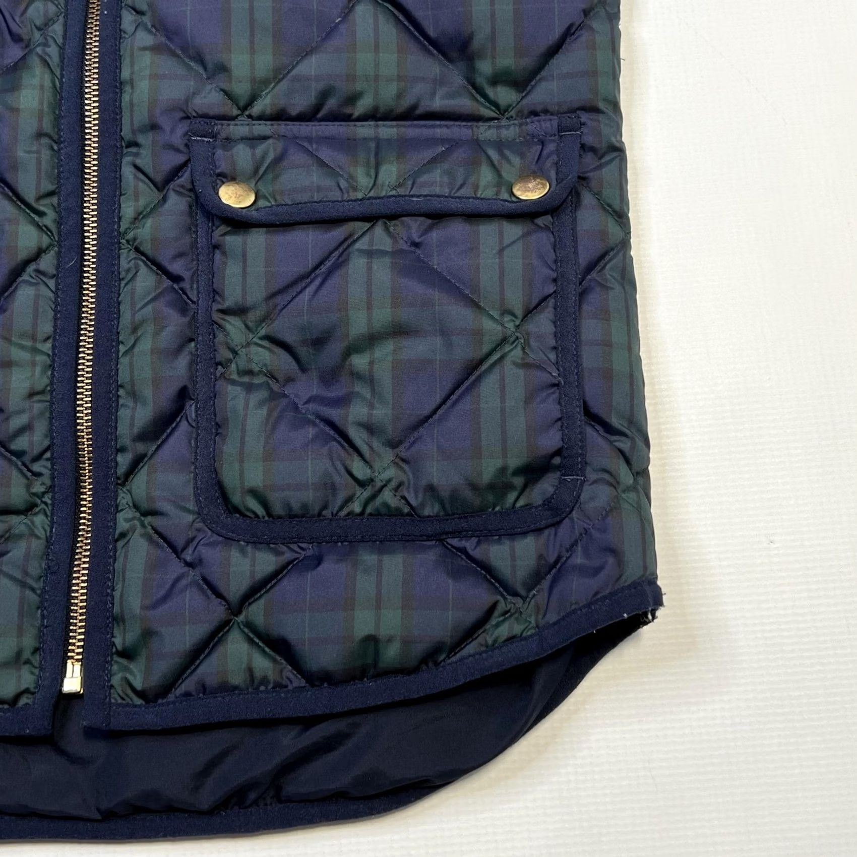 J.Crew VINTAGE? J.CREW Vest Womens XXS Plaid Quilted Puffer Blackwatch Insulated Winter Jacket Size XXS / US 00 / IT 34 - 3 Thumbnail
