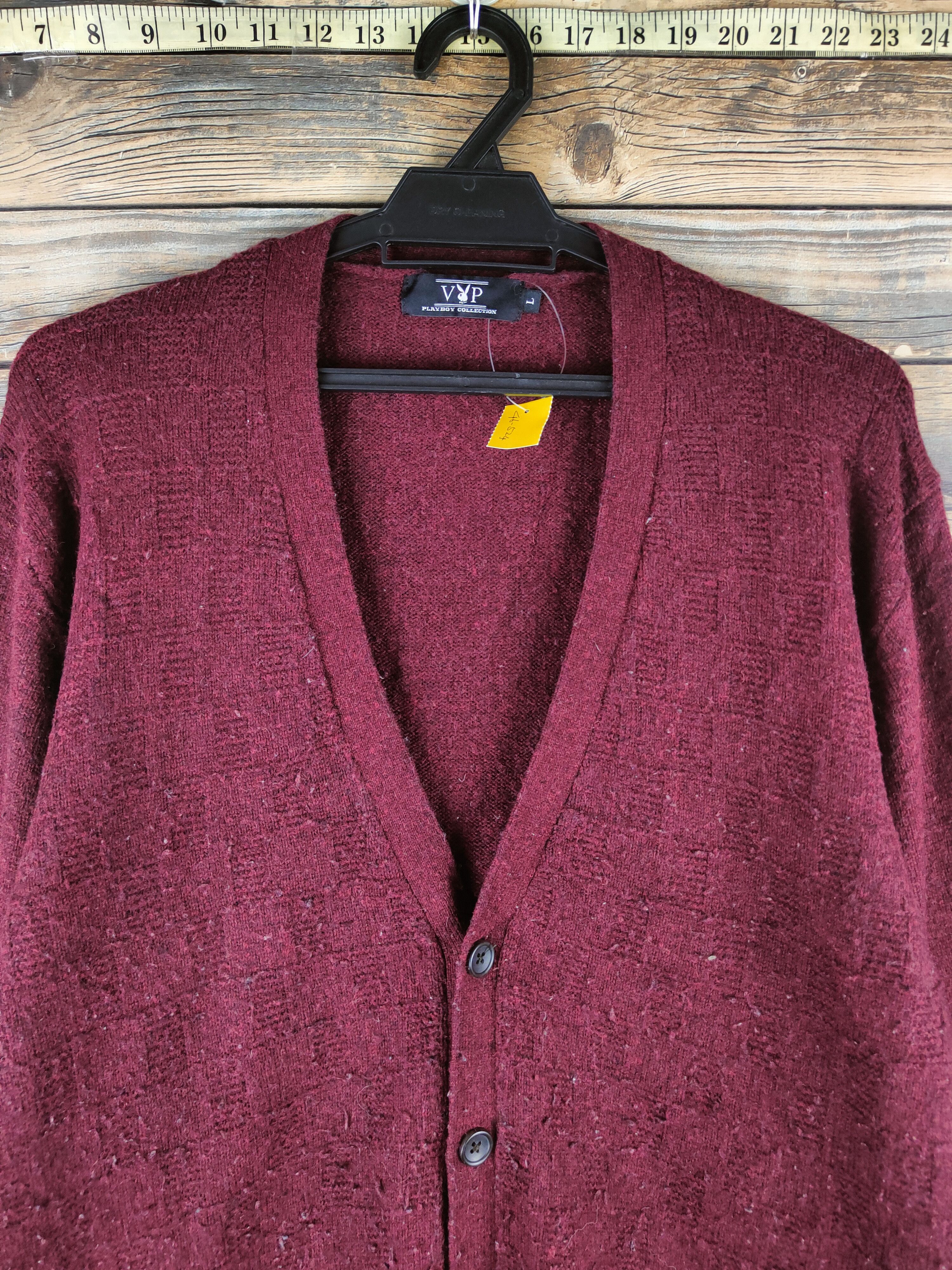 Playboy DL Vip Playboy Dark Purple Knitwear Cardigans #46-524 Size US L / EU 52-54 / 3 - 2 Thumbnail