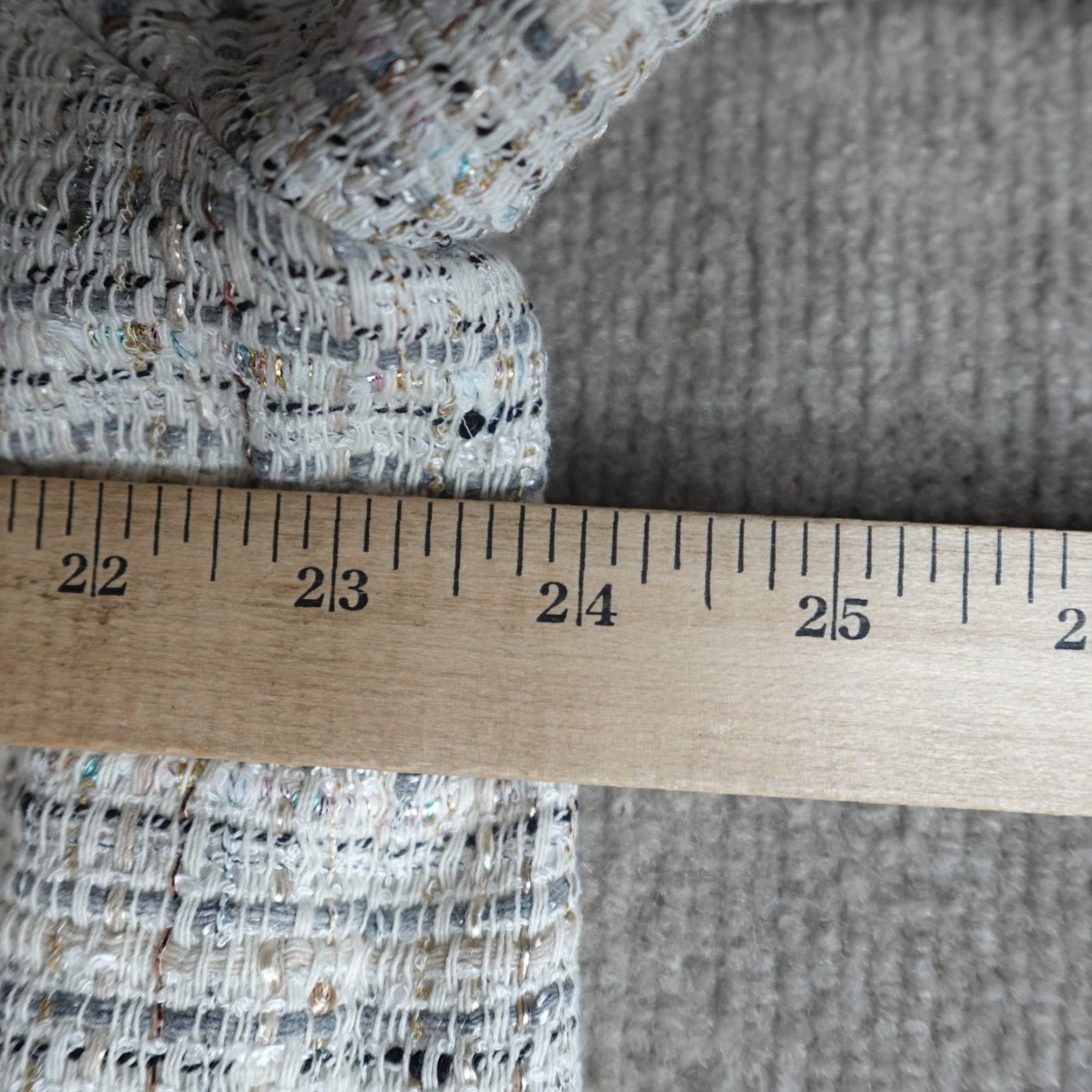 Vintage Lafayette 148 New York Womens Jacket 18 Beige Silver Raffia Full Zip Tweed Blazer Adult Regular Size 18 Mens Womens Girls Size XXL / US 16-18 / IT 52-54 - 7 Thumbnail