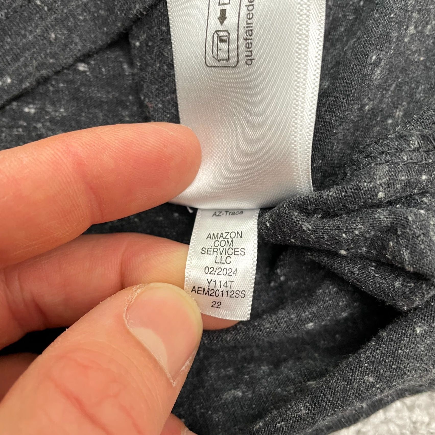 Essentials Amazon Essentials T-Shirt Mens XL Dark Gray Cotton Blend Crew Neck Short Sleeve Regular Classic Outdoor Size US XL / EU 56 / 4 - 6 Thumbnail