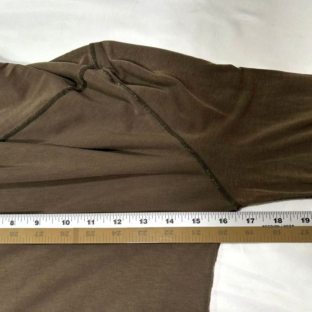 Lululemon Lululemon Draped Open Front Cardigan Wrap Olive Brown Womens Cardigan S Brown Womens Size S / US 4 / IT 40 - 7 Thumbnail