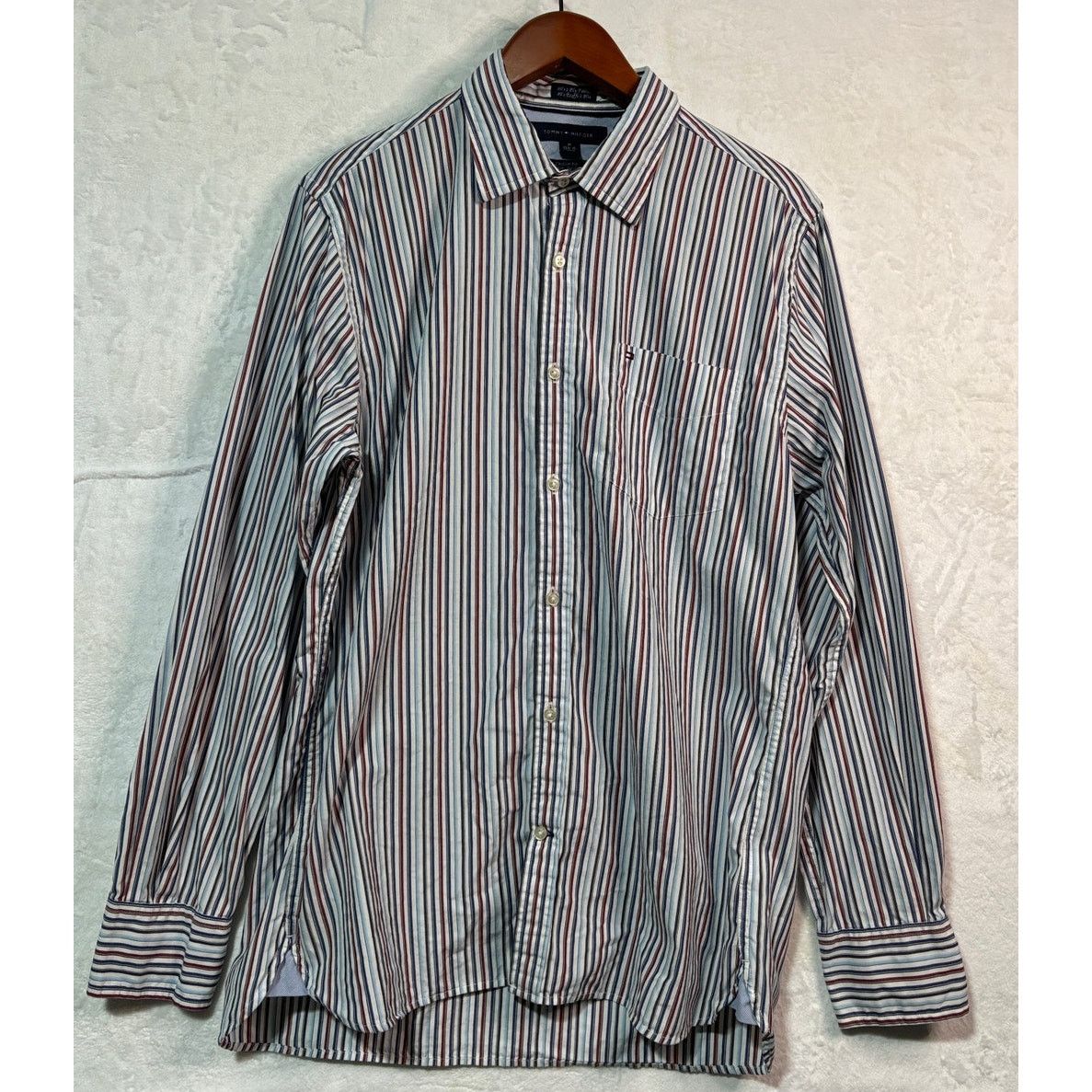 Tommy Hilfiger Size M | TOMMY HILFIGER Men's Custom-Fit Button Front Shirt Size US M / EU 48-50 / 2 - 5 Thumbnail