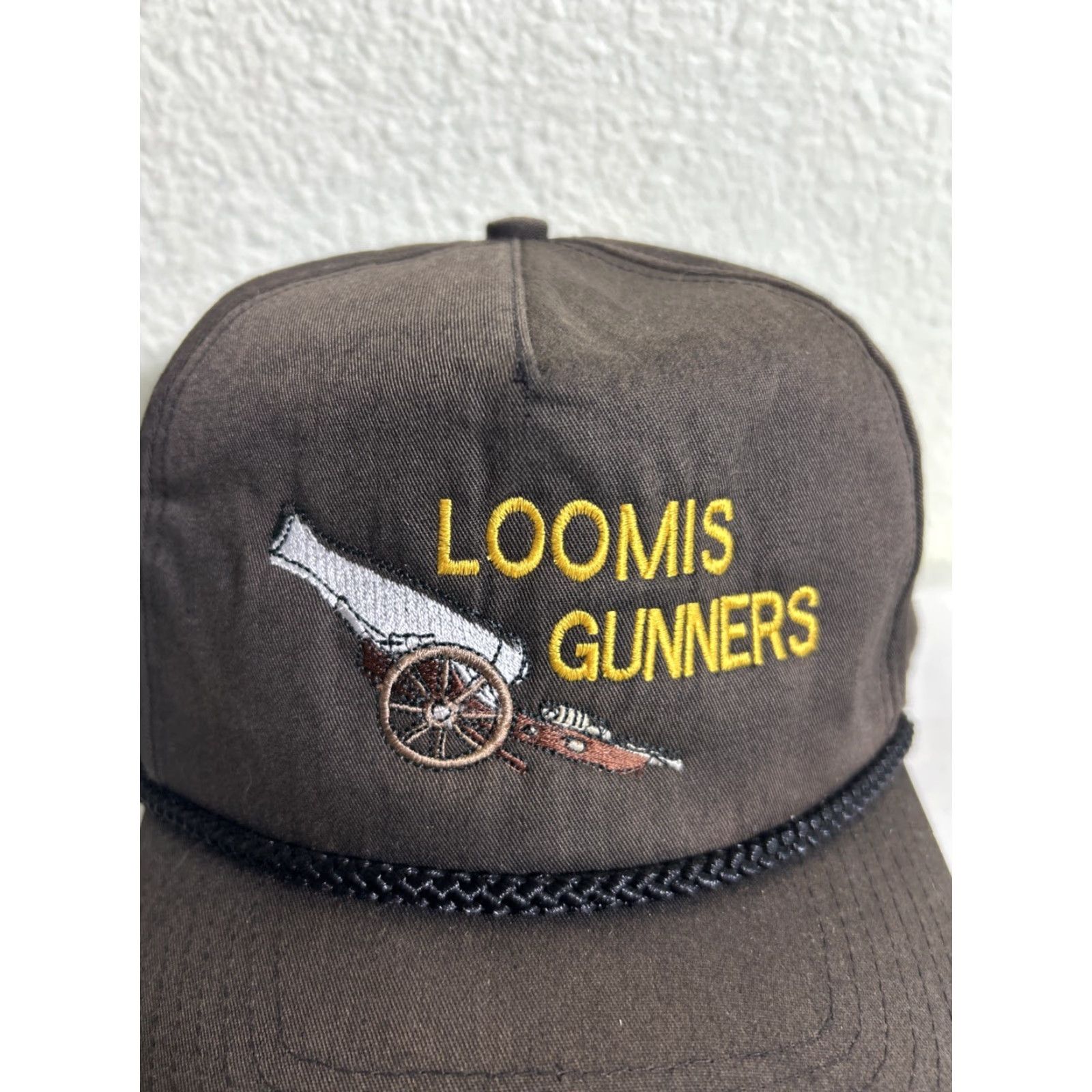 Vintage VINTAGE Richardson Baseball Hat Strap Back Brown Loomis Gunners Adjustable Men Size ONE SIZE - 3 Thumbnail