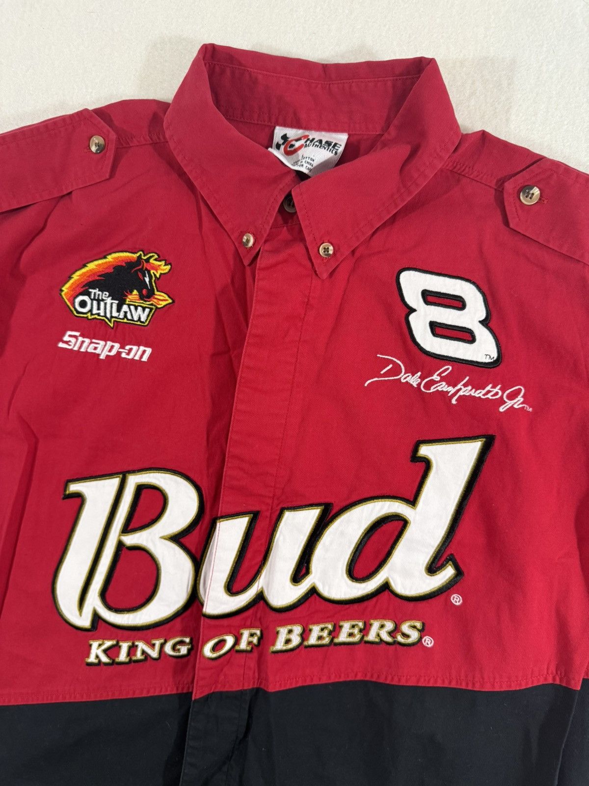Other Dale Earnhardt Jr Budweiser Racing Shirt 🍺🏁 Size US L / EU 52-54 / 3 - 8 Thumbnail