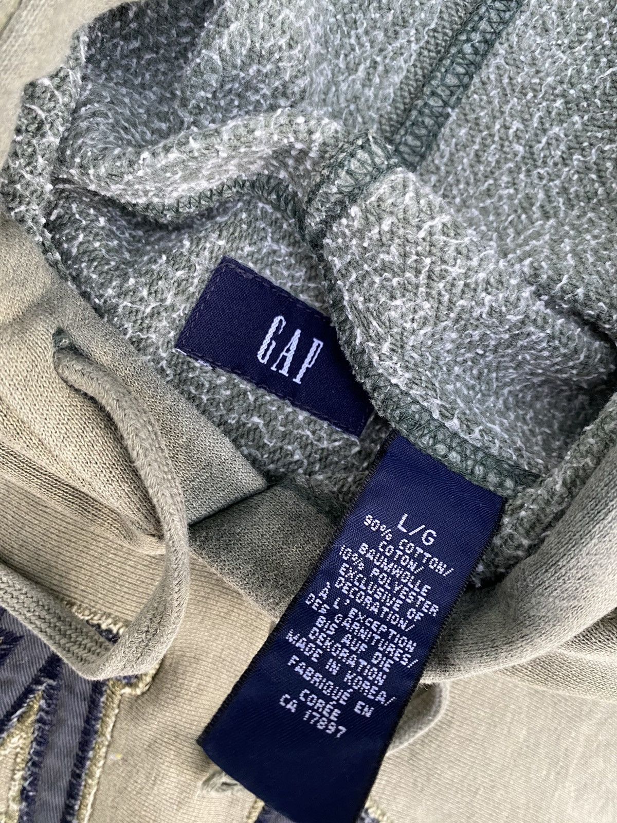 Gap Vtg Gap Hoodie Sun Faded Mos Green Size US L / EU 52-54 / 3 - 6 Thumbnail
