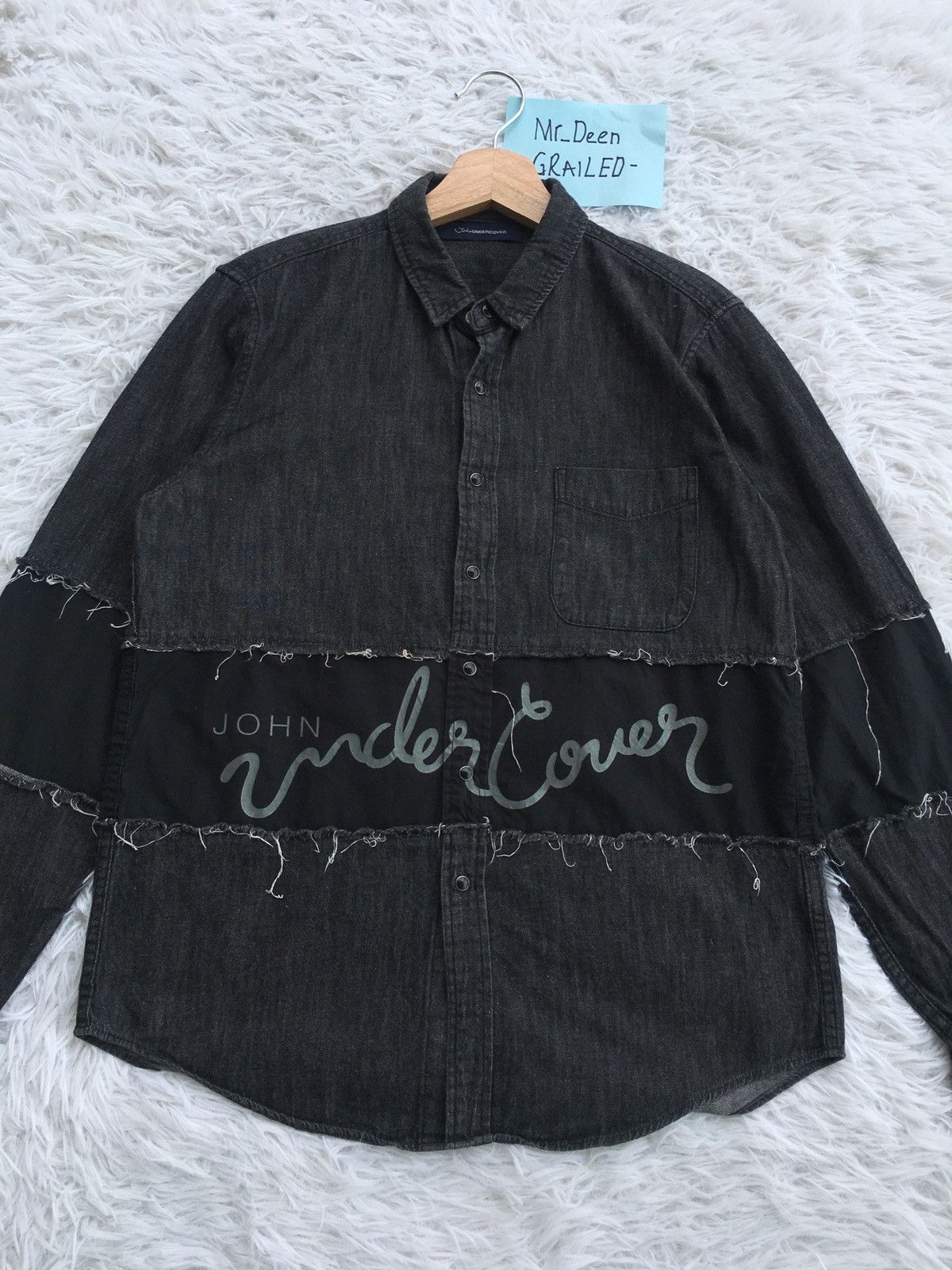 Undercover Rare John Undercover Spell out Buttons Shirt Size US M / EU 48-50 / 2 - 7 Thumbnail