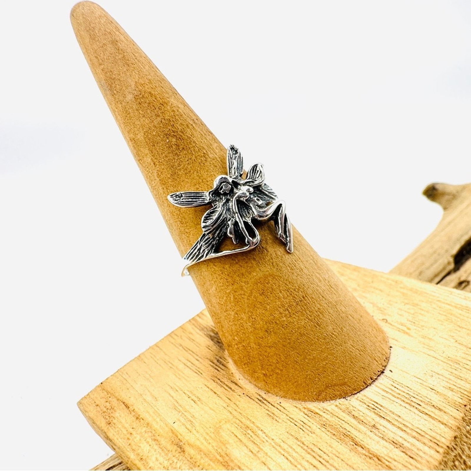 The Unbranded Brand Fairy Sterling Silver Ring Size ONE SIZE - 3 Thumbnail