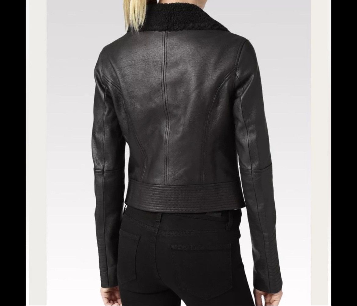 Paige PAIGE Rooney Black Leather Moto Jacket *S *NWT Size S / US 4 / IT 40 - 6 Thumbnail