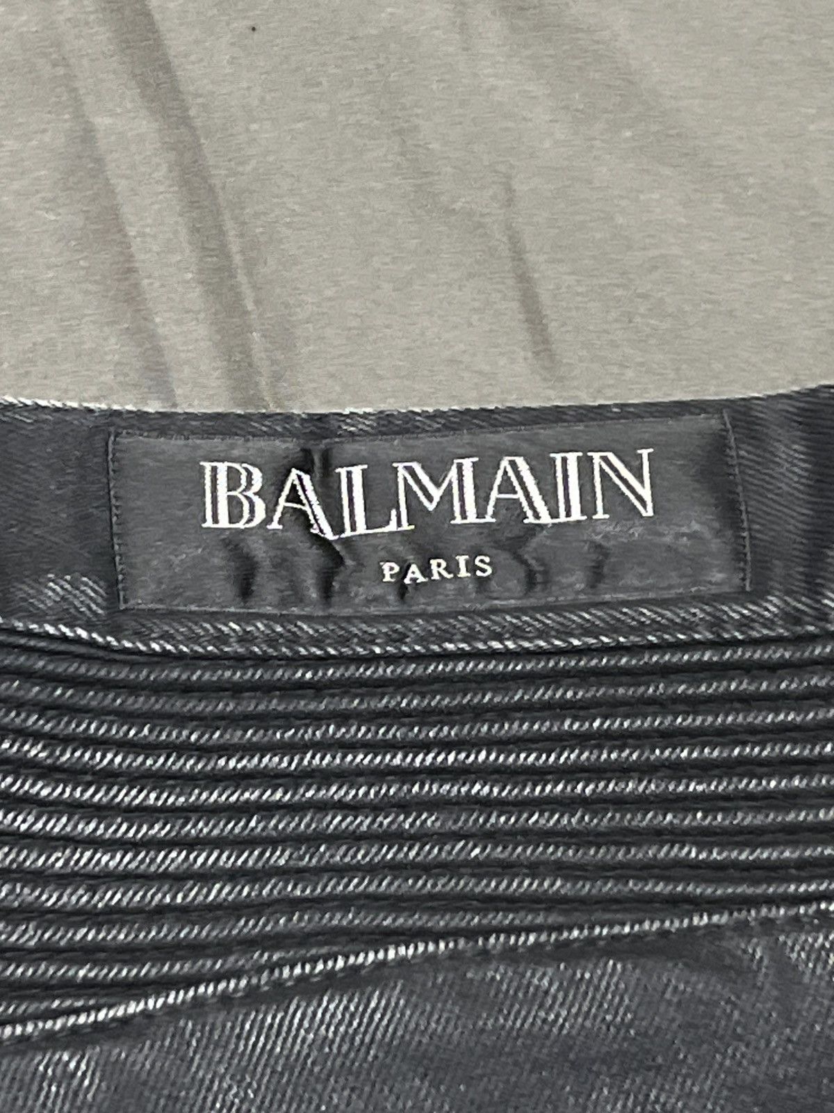 Balmain Black Balmain Biker Denim Size US 34 / EU 50 - 11 Thumbnail