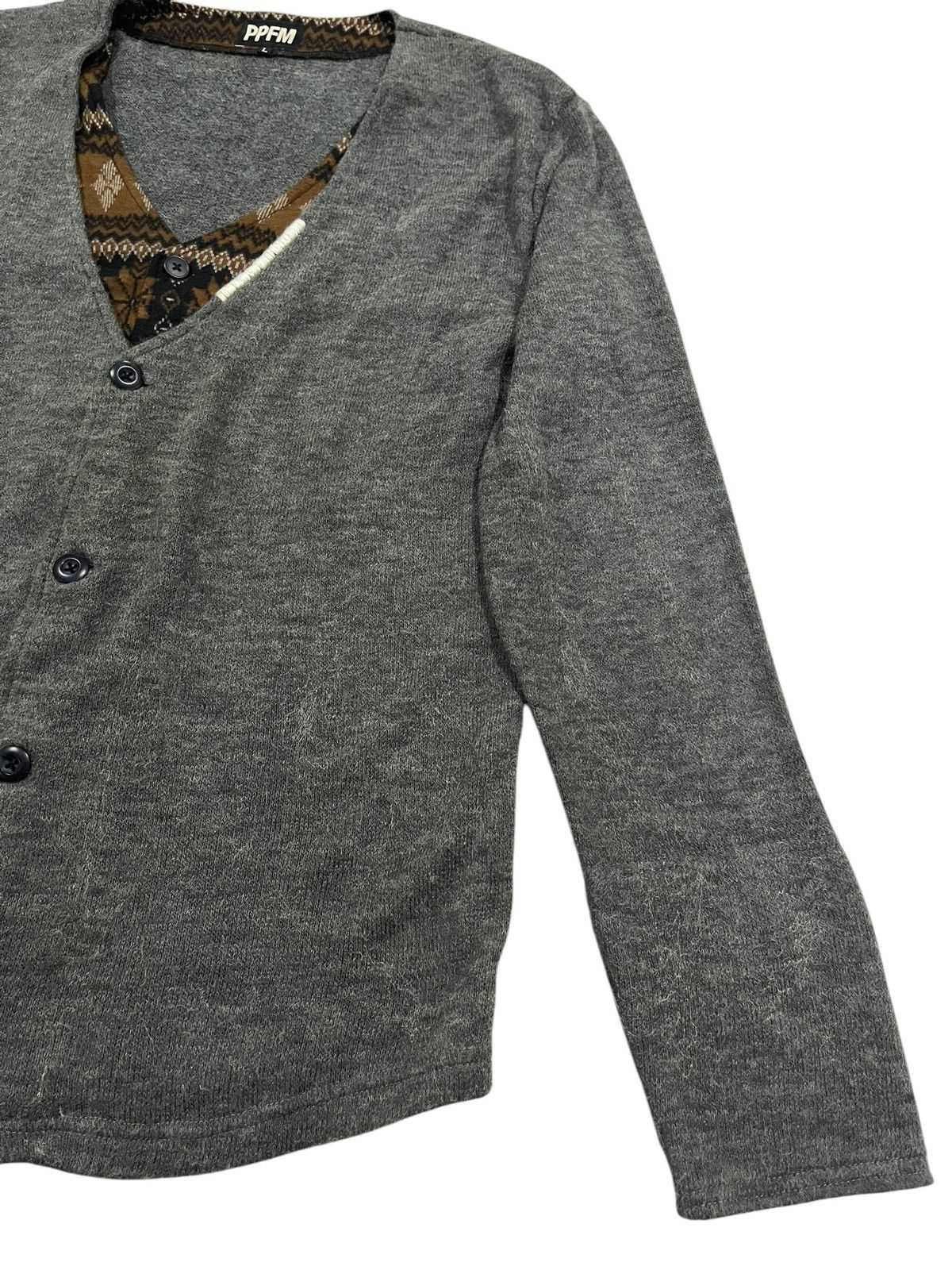 If Six Was Nine PPFM IF SIX WAS NINE LGB STYLE DOUBLE LAYER CARDIGAN Size US L / EU 52-54 / 3 - 3 Thumbnail