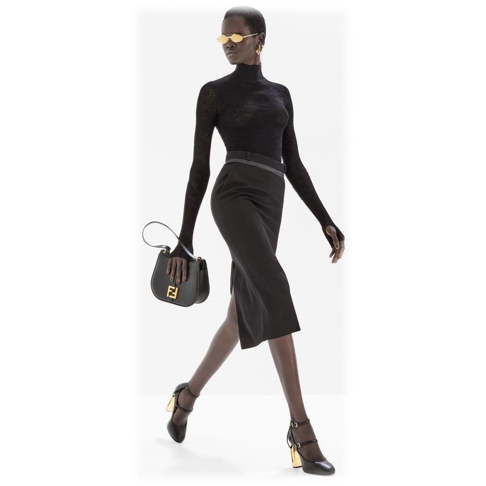Fendi o1s1wg111224 Size: OS / Baguette Sunglasses in Gold Size ONE SIZE - 4 Thumbnail
