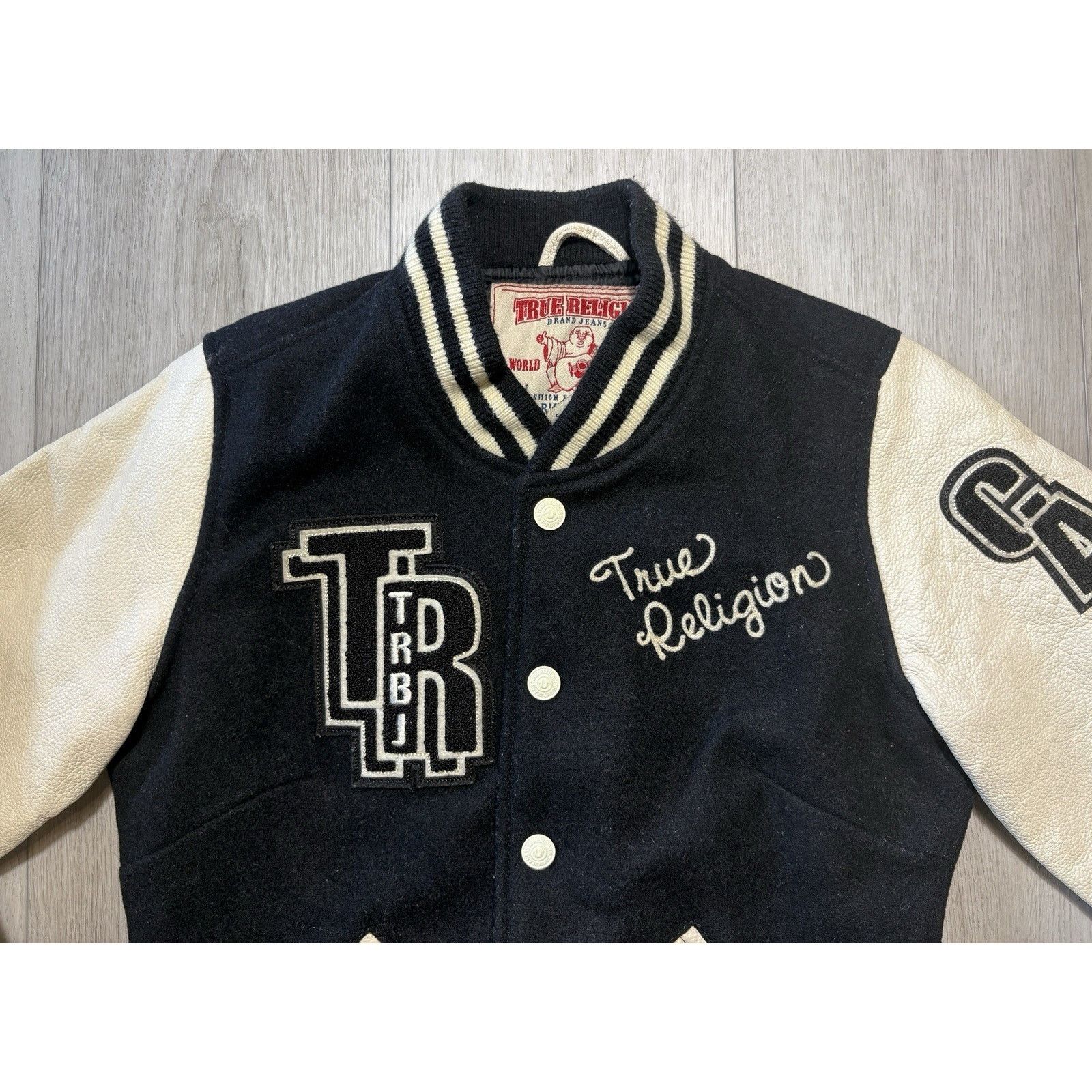True Religion Y2K True Religion Varsity Letterman Jacket Wool Womens Small Size S / US 4 / IT 40 - 8 Thumbnail