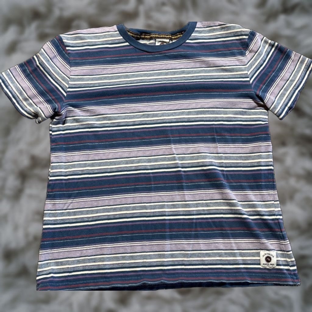 Quiksilver Quik Silver Mens Shirt Large Retro Striped Short Sleeve Size US L / EU 52-54 / 3 - 1 Thumbnail