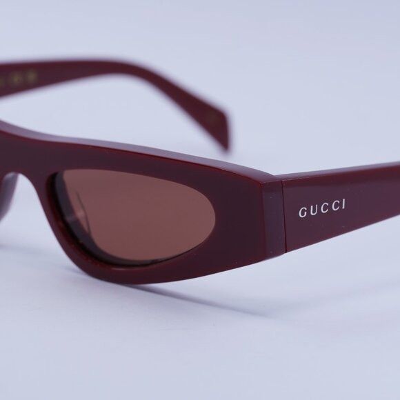 Gucci Gucci GG1779S 003 Sunglasses Burgundy Cat Eye Frame, Brown Size ONE SIZE - 9 Thumbnail