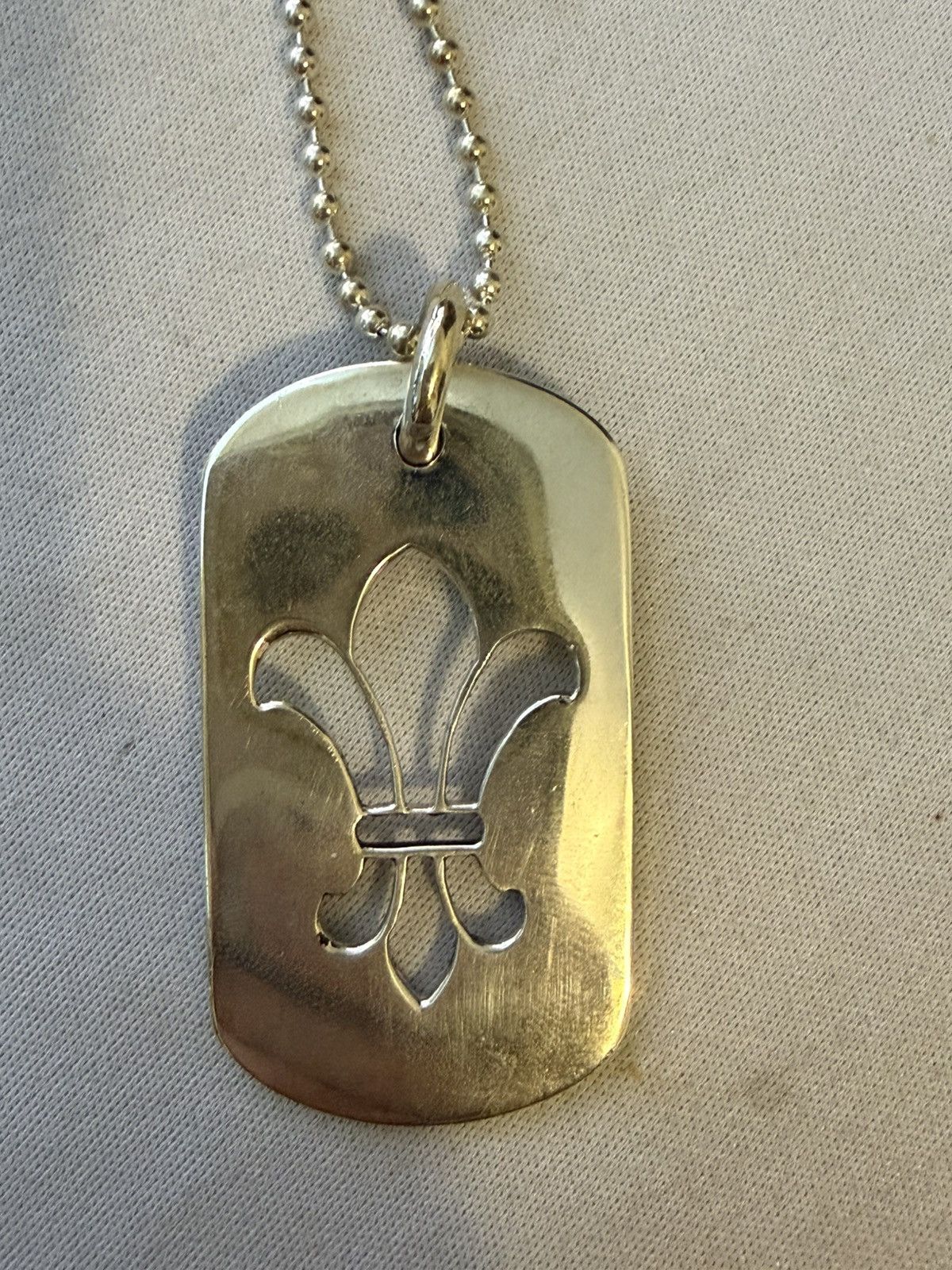 Chrome Hearts Chrome hearts fleur dog tag + ball chain Size ONE SIZE - 1 Thumbnail