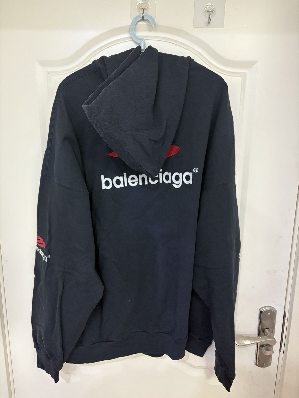 Balenciaga 3B Sport Hooded Sweatshirt Size US L / EU 52-54 / 3 - 2 Thumbnail