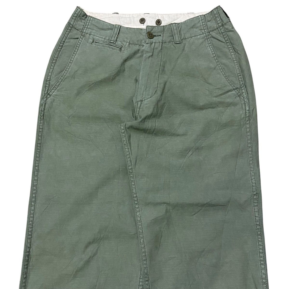 Orslow Master&Co Japan Military Sateen Trousers - Olive Size US 28 / EU 44 - 2 Thumbnail