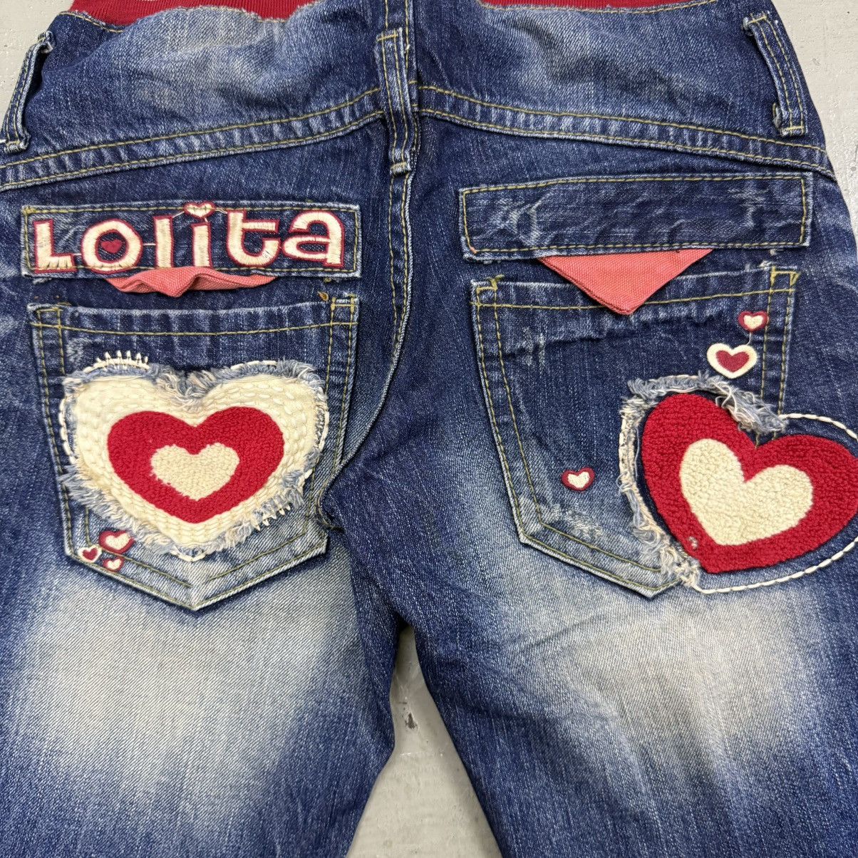 Hysteric Glamour Yoshitomo Nara X Lolita Jeans Denim Short Pants Sagging Size 25" / US 0 / IT 36 - 3 Thumbnail