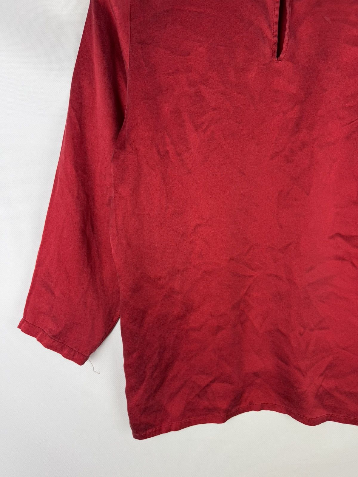 Vintage × Yves Saint Laurent Yves Saint Laurent Rive Gauche Vintage Silk Tunic Blouse Size XS / US 0-2 / IT 36-38 - 20 Thumbnail