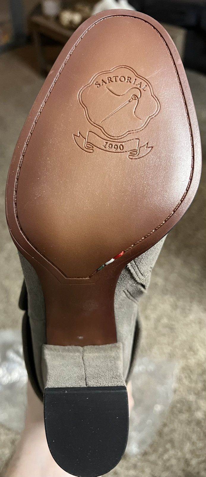 Franco Sarto Franco Sarto Informa West Tall Heeled Boot -Grey Suede Size US 5.5 / IT 35.5 - 3 Thumbnail