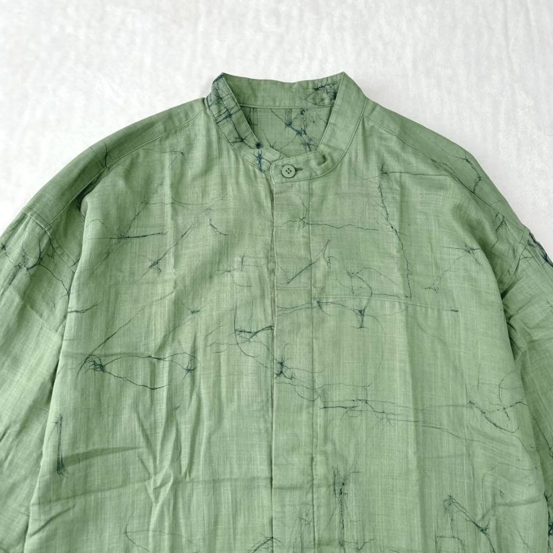 Issey Miyake ISSEY MIYAKE MEN ROKETSU Shirt 24SS Green Size 4 Long Sleeve Cotton New Size US S / EU 44-46 / 1 - 3 Thumbnail