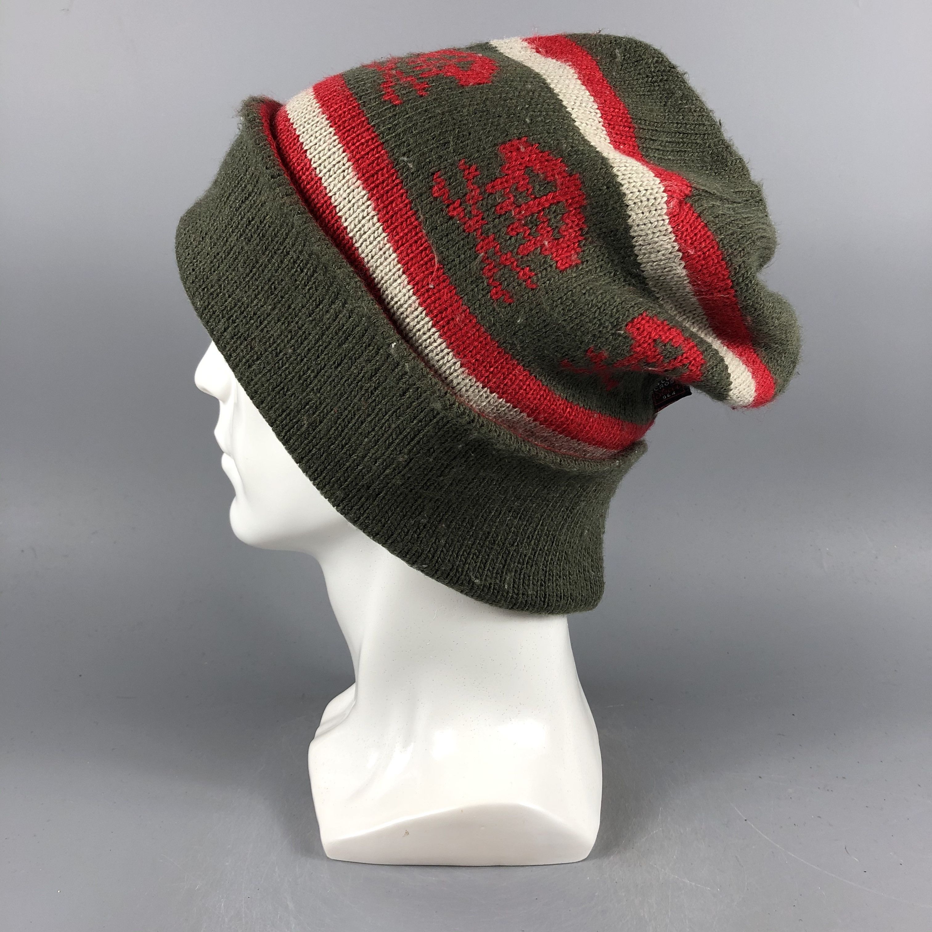 Vintage Blue Cross Skulls Beanie Snow Hat Snow Cap -D1175 Size ONE SIZE - 1 Thumbnail