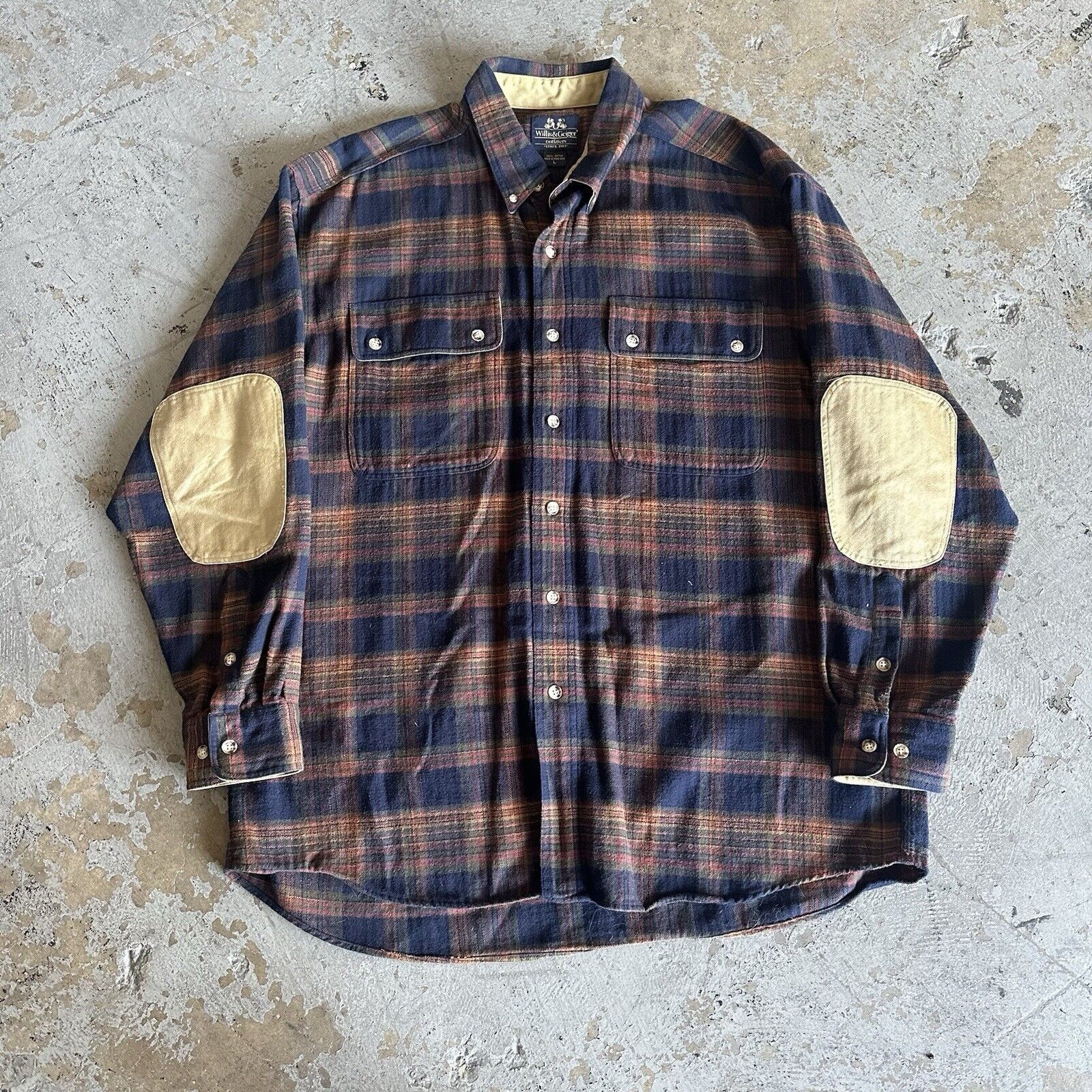 Flannel × Vintage × Willis & Geiger Vintage Willis & Geiger Outfitters Plaid Longsleeve Shirt Size US L / EU 52-54 / 3 - 1 Thumbnail