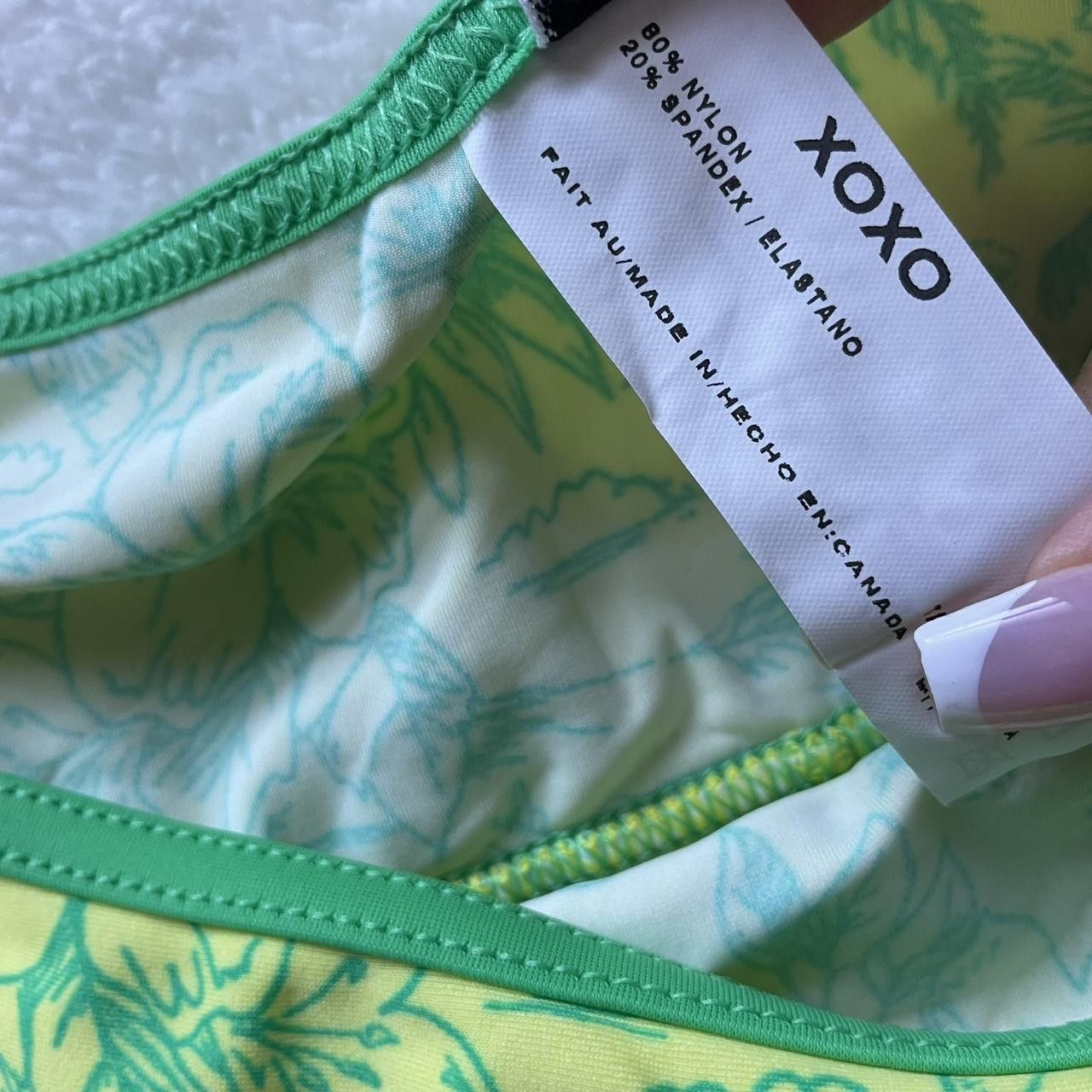 XOXO XOXO Green Mini Swim Skirt Size Large Size 31" - 8 Thumbnail