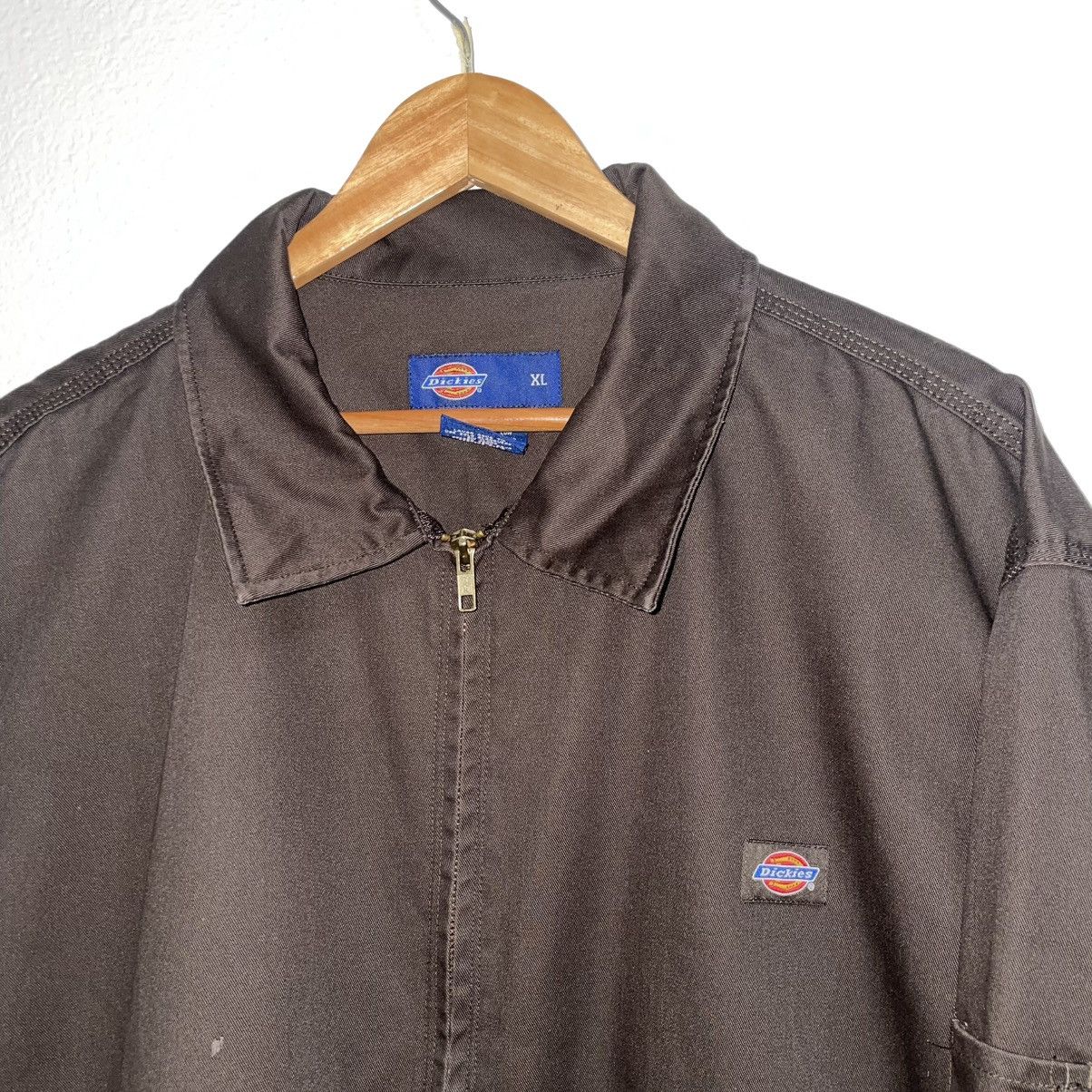 Dickies × Vintage Vintage Dickies Brown Boxy Zip Up Jacket Size US XL / EU 56 / 4 - 2 Thumbnail
