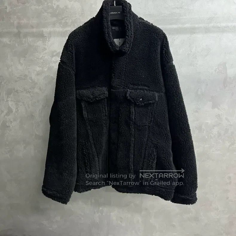 Balenciaga Balenciaga Black solid color lapel single-breasted long-sl Size US L / EU 52-54 / 3 - 1 Thumbnail