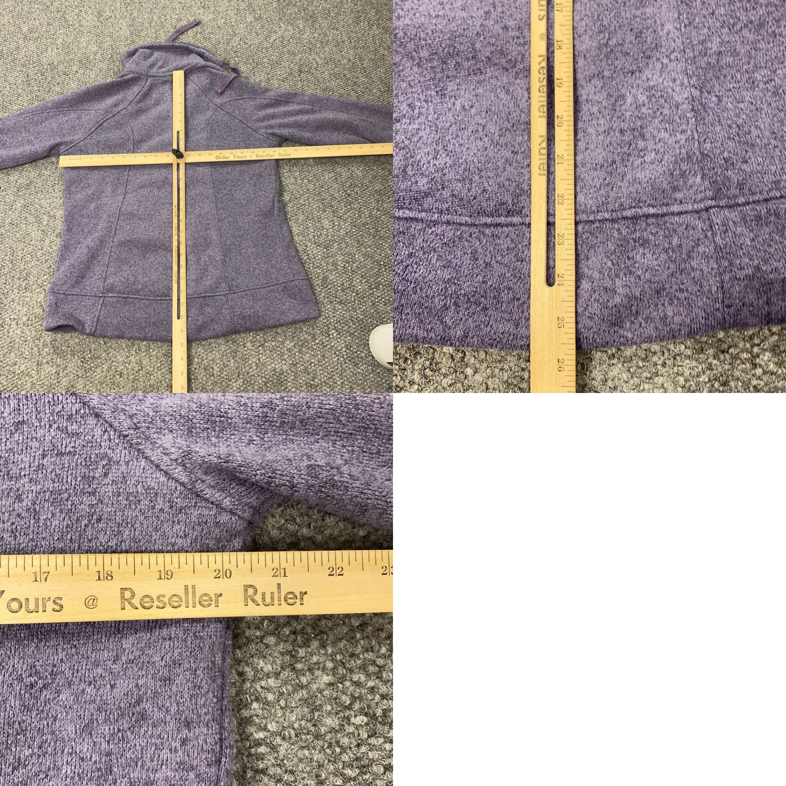 Avalanche Avalanche Jacket Womens L Purple Fleece Full Zip Pocket Thumb Holes Size L / US 10 / IT 46 - 8 Thumbnail