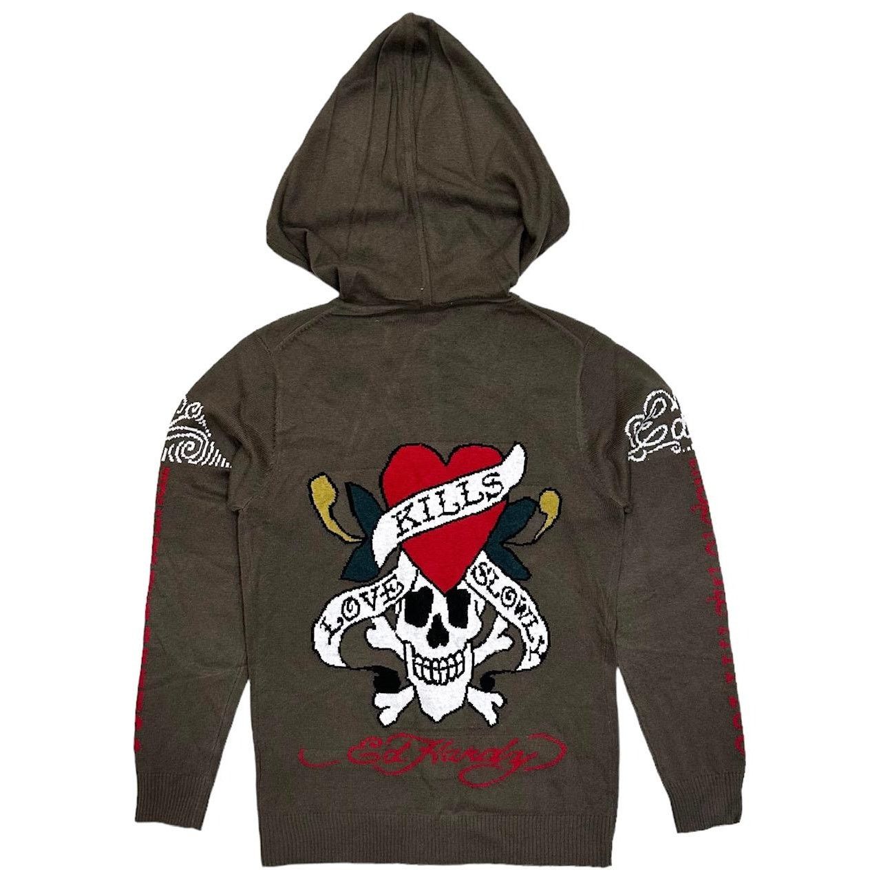 Ed Hardy Ed Hardy by Christian Audigier Love Kills Zip Hoodie Sweater Size US XL / EU 56 / 4 - 1 Thumbnail