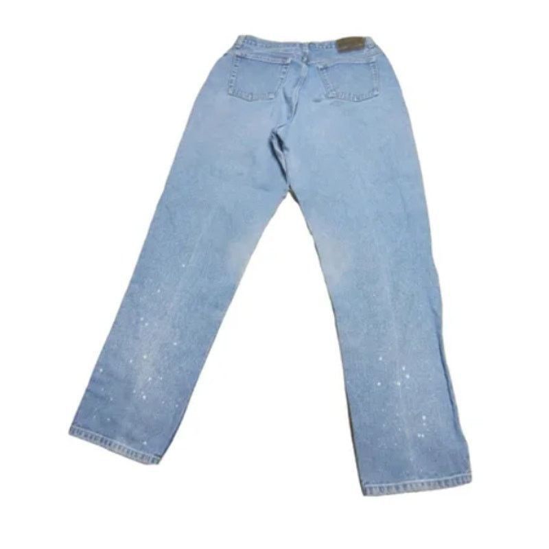 Other Y2K Relaxed Fit Light Wash Butterfly Patch Jeans Johnsbay14T Size 40" / US 18 - 6 Thumbnail