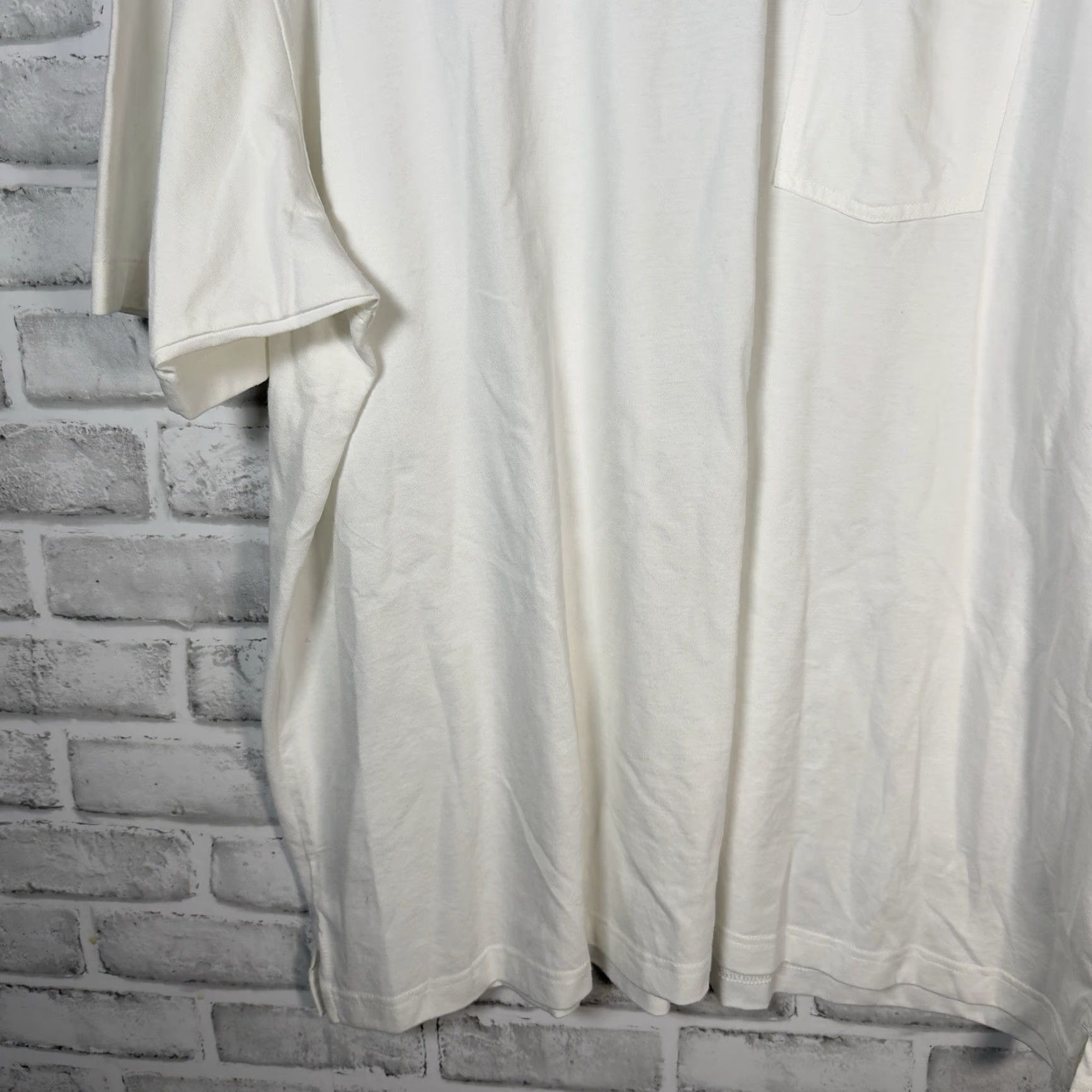 Roundtree & Yorke VINTAGE Roundtree & Yorke Mens Polo Shirt Athletic Fit White 2XL Men Size US XXL / EU 58 / 5 - 3 Thumbnail