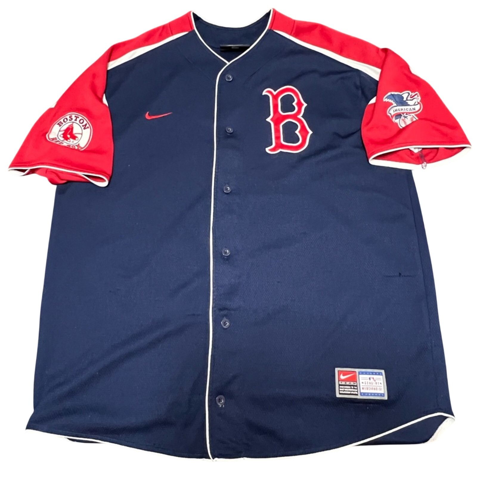 Nike Boston Red Sox Authentic Jersey Nike Sewn Mens Large Size US L / EU 52-54 / 3 - 1 Thumbnail