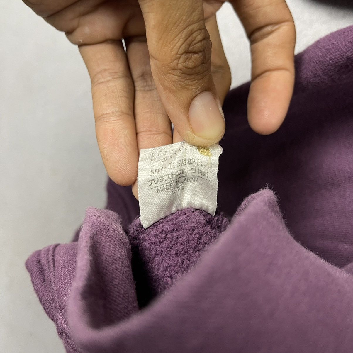Japanese Brand Paradiso Henley Sweatshirt – Purple (Made in Japan, Size L) Size US L / EU 52-54 / 3 - 10 Thumbnail