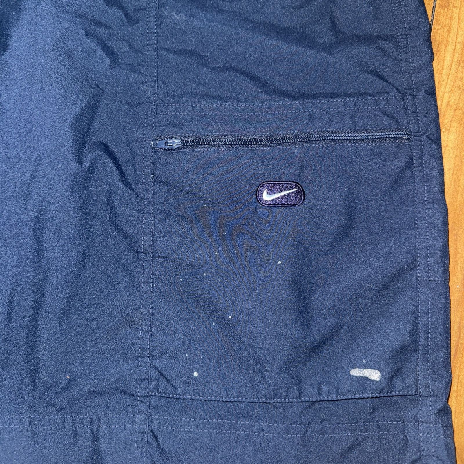 Nike × Vintage Nike Front Pocket Hiking Cargo Shorts Blue L 30x12 Size US 30 / EU 46 - 2 Thumbnail