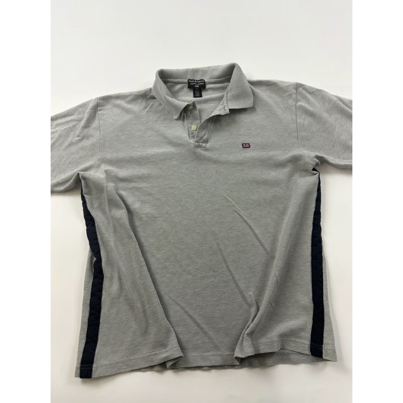 Polo Ralph Lauren Ralph Lauren Polo Shirt Men’s M Gray Short Sleeve Mini Flag Polo Jeans Co Size US M / EU 48-50 / 2 - 4 Thumbnail