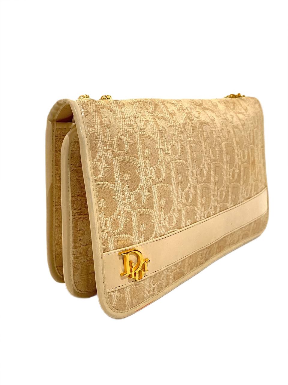 Dior Dior Oblique Logo Monogram Chain Shoulder Hand Bag Vintage Size ONE SIZE - 4 Thumbnail