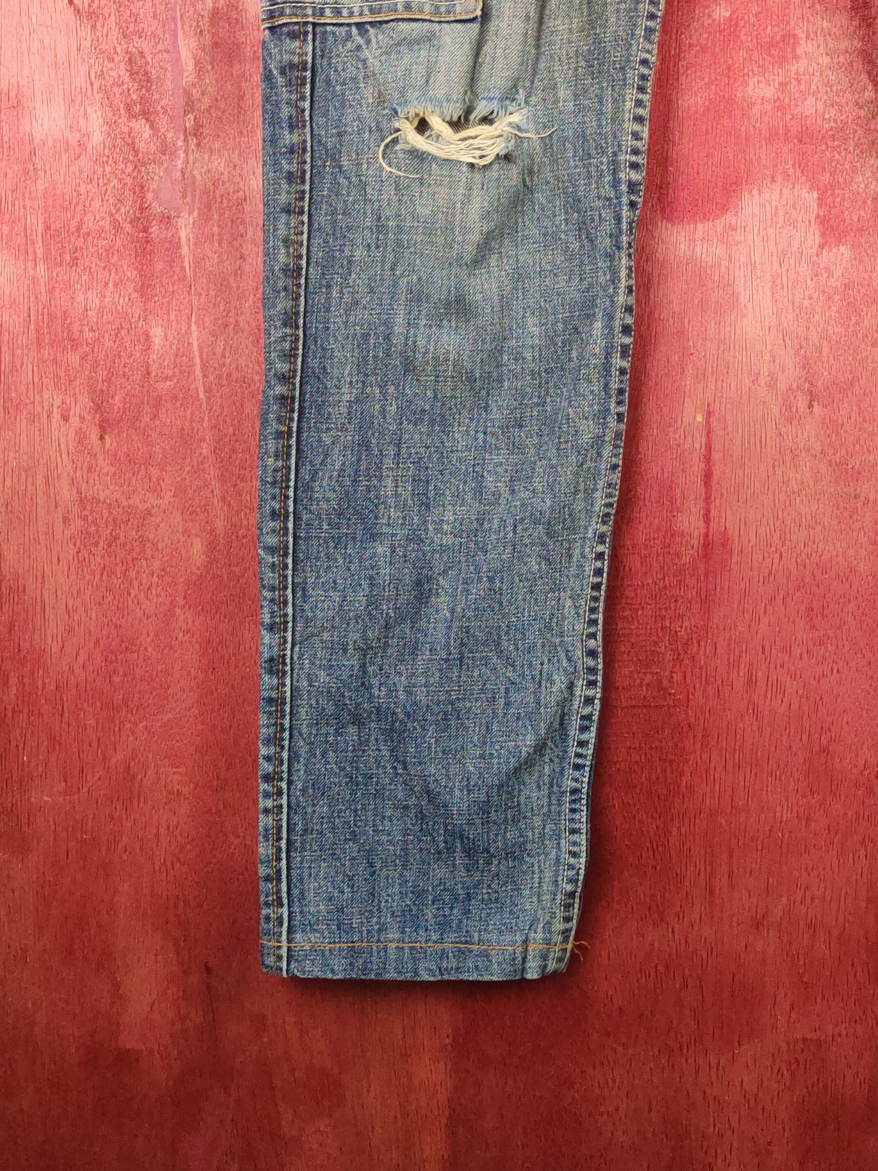 Dickies Dickies Dark Blue Distressed Ripped Jeans #S2365 Size US 30 / EU 46 - 4 Thumbnail
