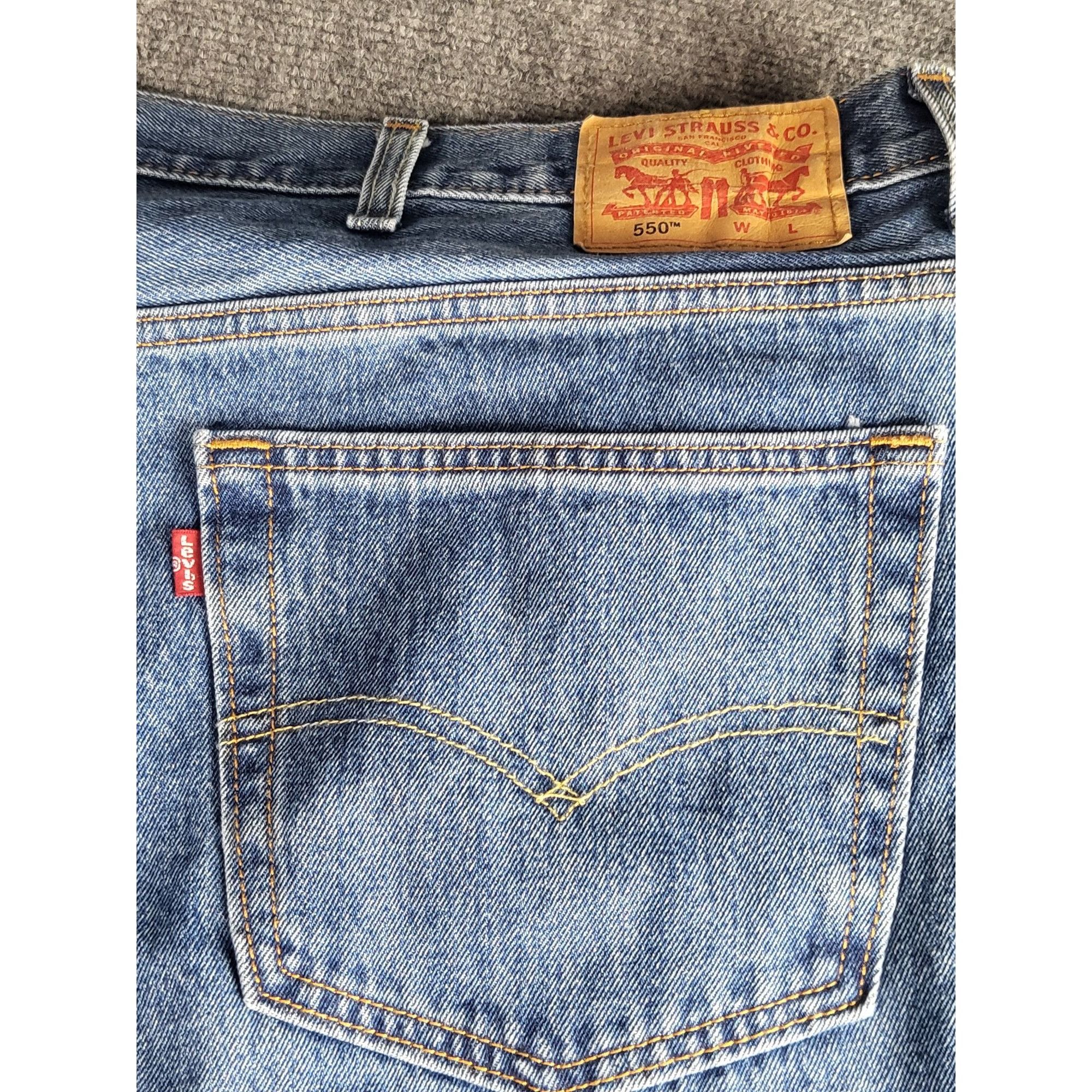 Levi's Levis Relaxed Fit Jeans Men Sz 52X29 Blue Denim Plus Size CW Size US 44 / EU 60 - 5 Thumbnail