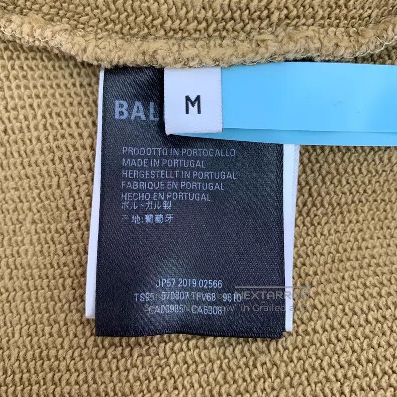 Balenciaga Balenciaga Brown Logo Letter Embroidered Cotton Round Neck Size US M / EU 48-50 / 2 - 6 Thumbnail