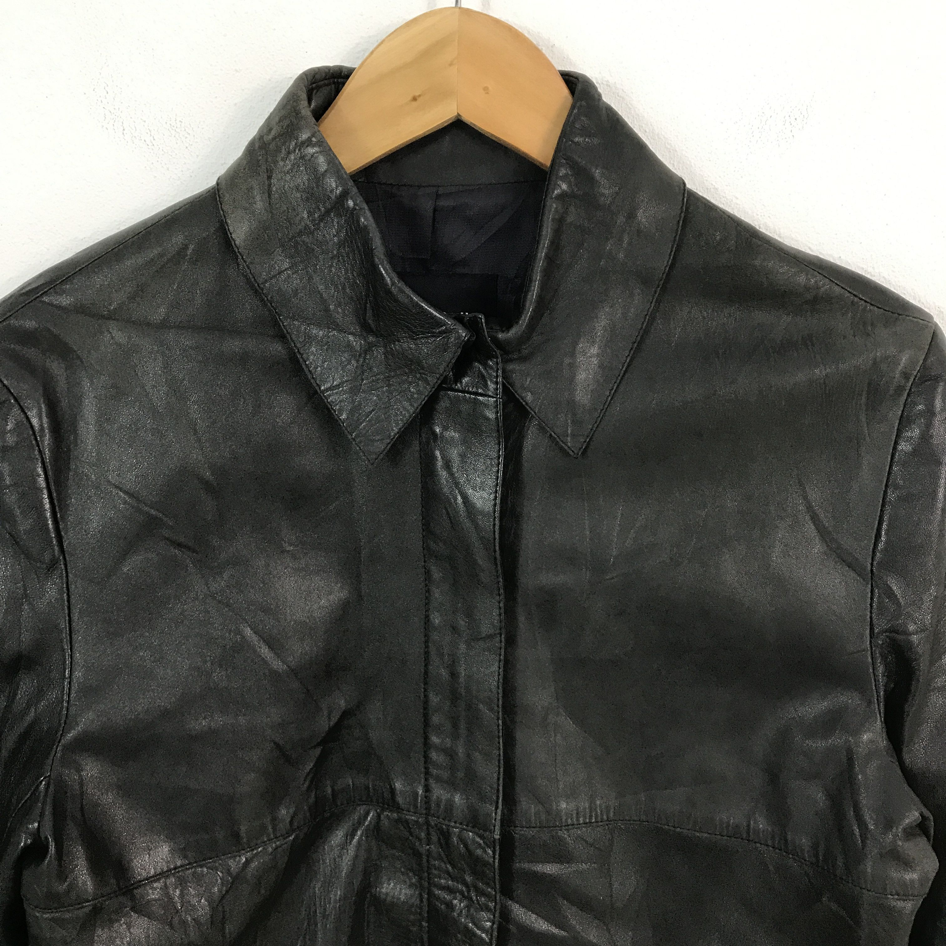 Japanese Brand bosch leather faded leather zipper jacket Size US M / EU 48-50 / 2 - 3 Thumbnail