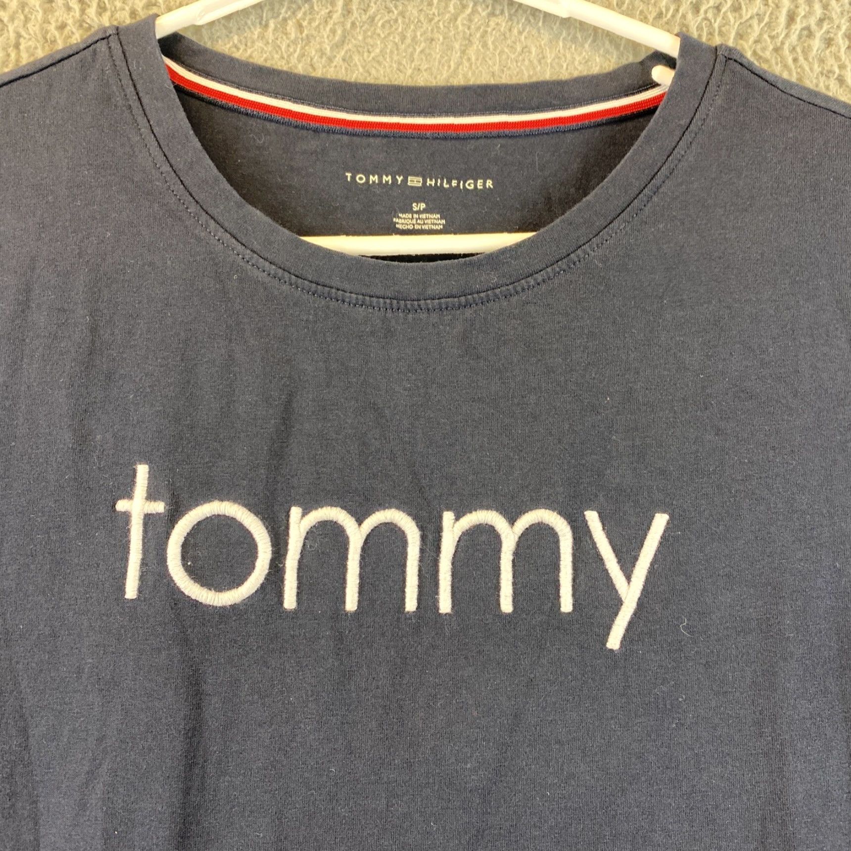 Tommy Hilfiger Tommy Hilfiger Women's Shirt Dress Small Navy Blue Side Stripes Cotton Blend Knit Short Sleeve Pullover Logo Casual Dresses Mens? Size S / US 4 / IT 40 - 3 Thumbnail