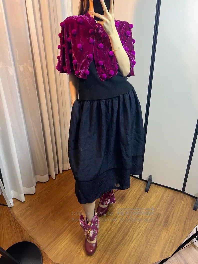 Comme des Garcons Comme Des Garcons size XS Double-Layered Deep Blue Oversiz Size 23" - 8 Thumbnail