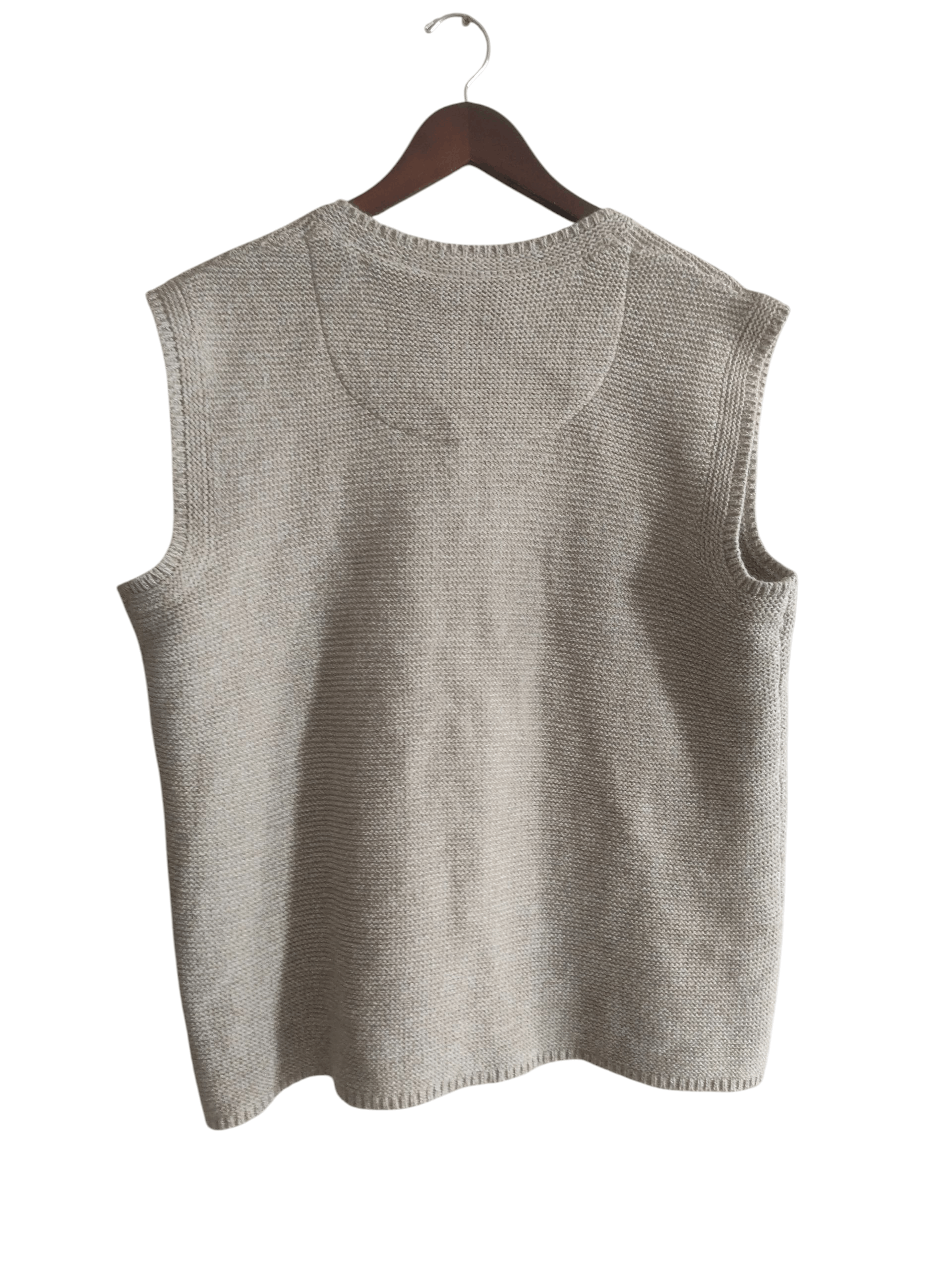 Vintage Waldschütz Gray Wool Trachten Gillet Mens Knit Vest Size US L / EU 52-54 / 3 - 2 Thumbnail